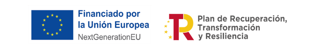 Logotipo Kit Digital, Plan de Recuperación, Transformación y Resiliencia y Financiado por la Unión Europea