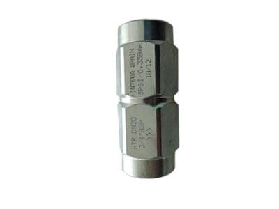 Antirretorno  3/4" para montaje en linea, fuerza de muelle 0,35bar