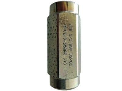 Antirretorno  1/2" para montaje en linea, fuerza de muelle 0,35bar